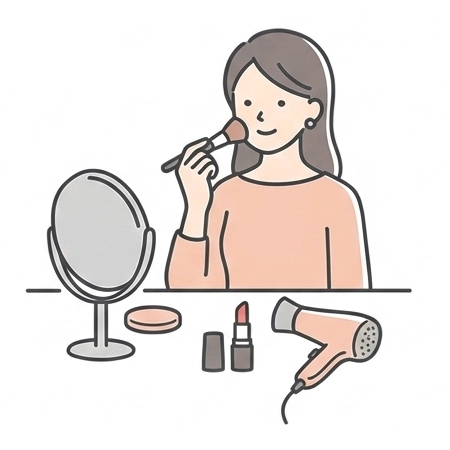 衣装選び・ヘアメイク