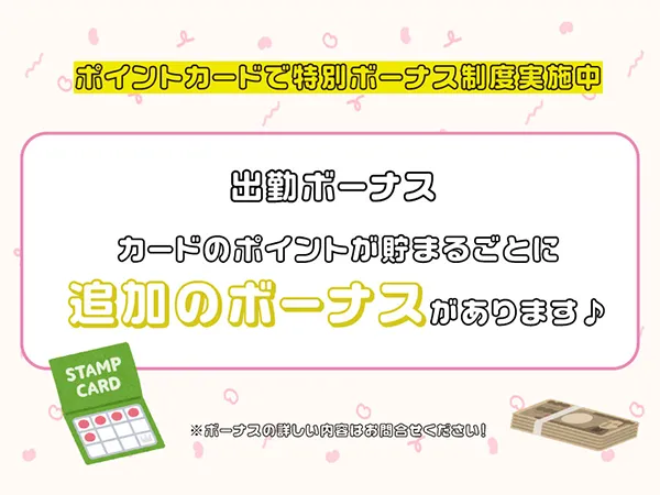 出勤ボーナスについて