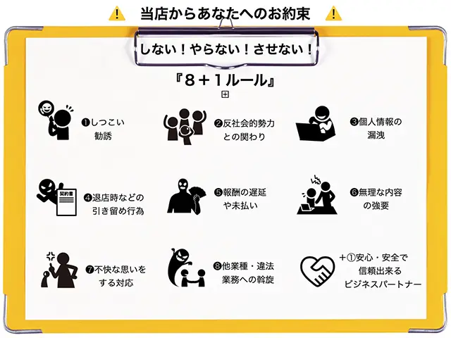 安心安全のお約束