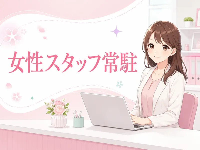 女性スタッフが常駐